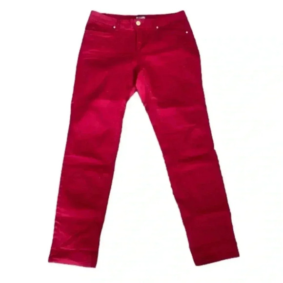 New Directions Weekend Stretch Red Jeans Size 12 - Picture 3 of 16